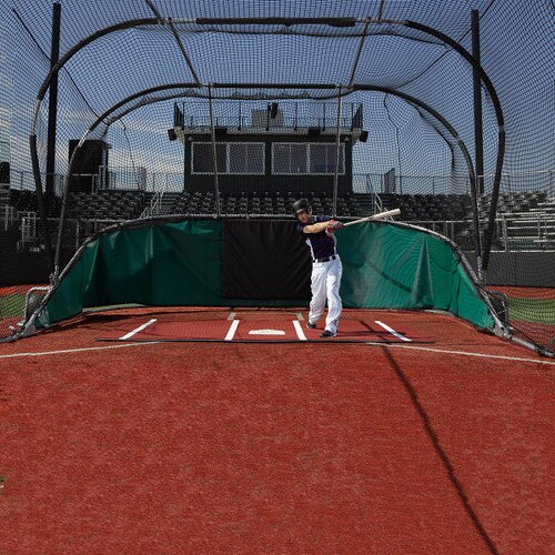Elite Big Bubba Portable Batting Cage Backstop for Baseball & Softball Fields